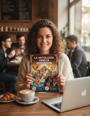 mitologia griega libro colorear