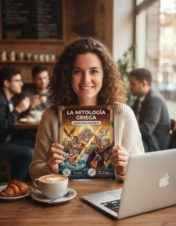 Person Coloring book - Spanish mitologia griega libro colorear