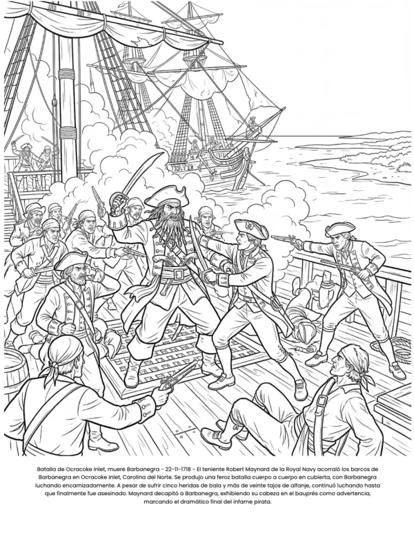 Piratas Colorear