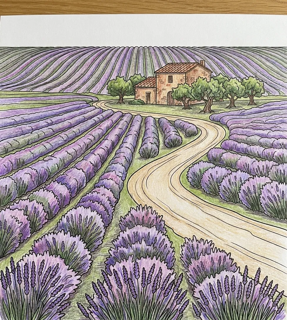Après — Paysages de France : le Livre de Coloriage