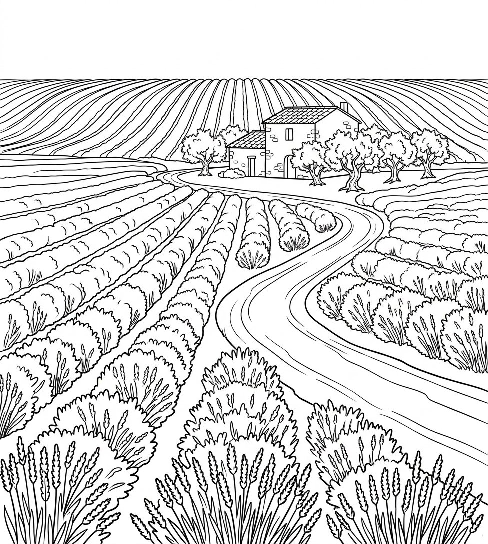 Avant — Paysages de France : le Livre de Coloriage