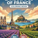 FRONT COVER - Landscapes of France - English paysages france coloriage