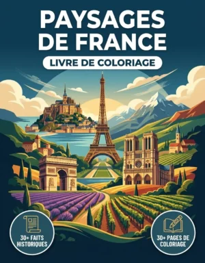 paisajes de francia colorear