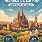 FRONT COVER - Landscapes of Spain - Spanish (1) espana libro colorear paisajes viaje