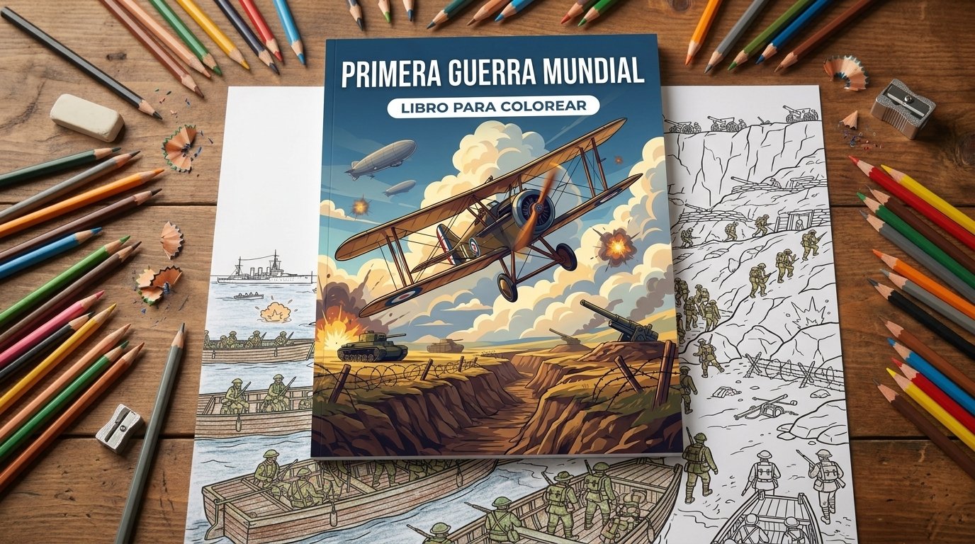 Coloring book in use