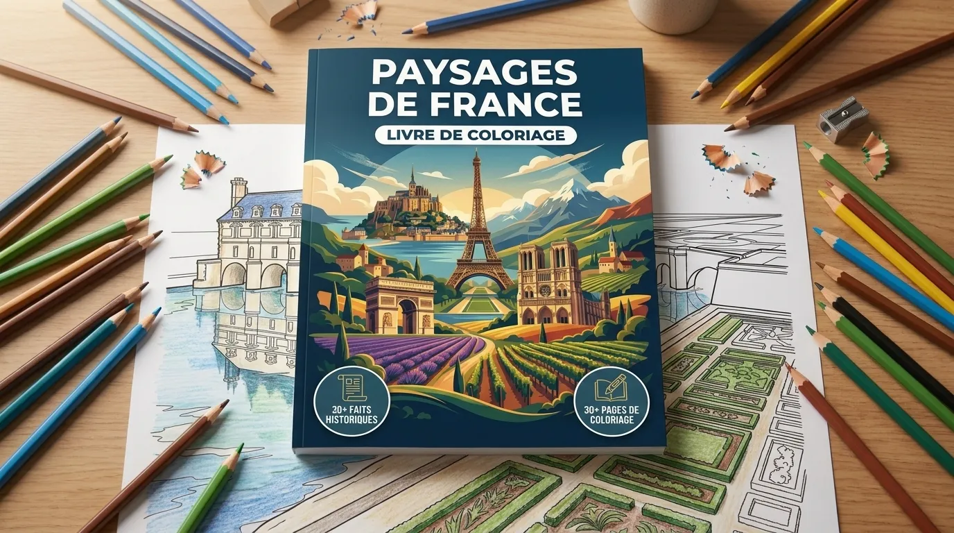 Coloring book in use