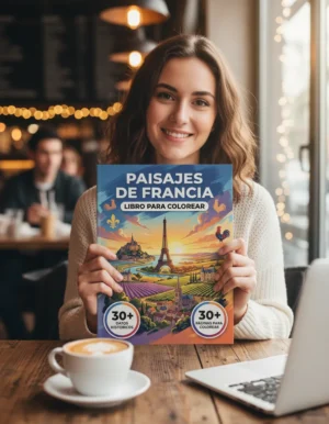 libro colorear paisajes francia