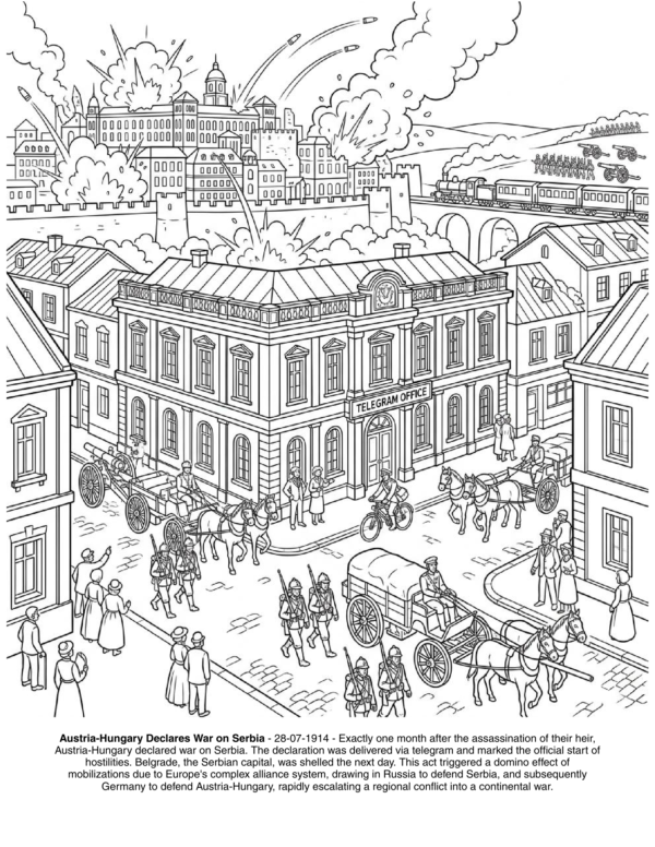 world war coloring book
