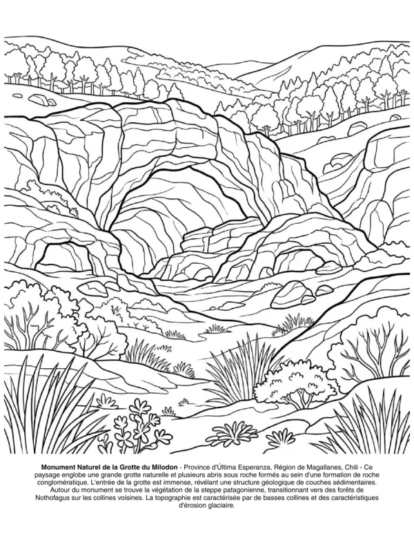 Preview - Landscapes of Patagonia - French (PDF) - page 15 paysages coloriage patagonie