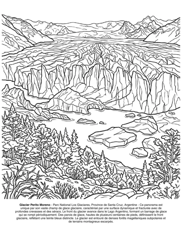 Preview - Landscapes of Patagonia - French (PDF) - page 5 paysages coloriage patagonie