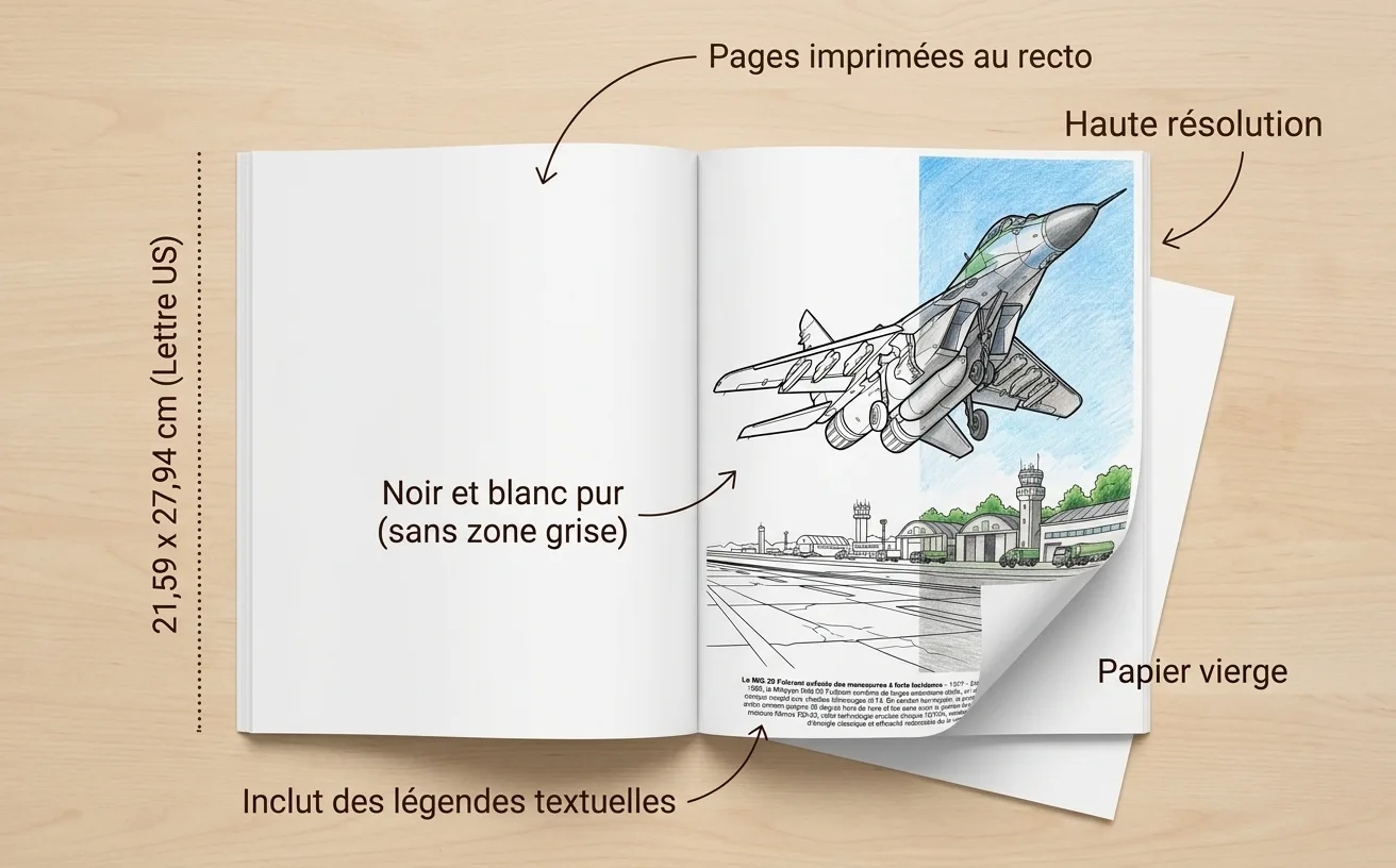 Avions de Chasse: le Livre de Coloriage — Livre broché imprimé