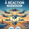 Avions de Chasse — front cover (fr) Couverture du livre de coloriage Avions de Chasse