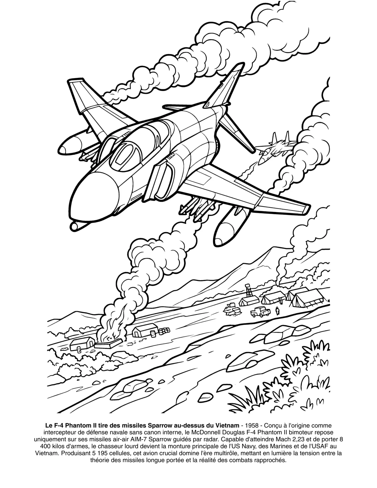 Avions de Chasse: le Livre de Coloriage