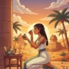 Contraportada del libro de colorear Cleopatra