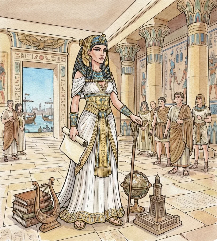 Pintura en acuarela, Cleopatra: el Libro de Colorear