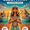 Cleopatra — front cover (en) Cleopatra coloring book front cover
