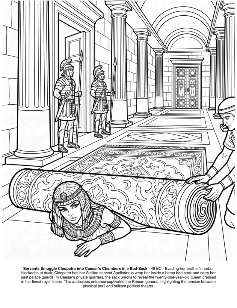 Cleopatra: the Coloring Book coloring page preview