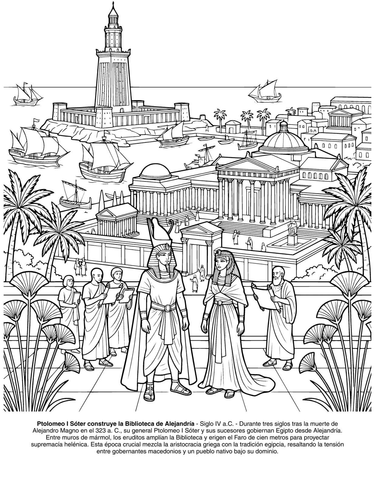 Cleopatra: el Libro de Colorear