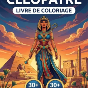 Couverture du livre de coloriage Cleopatre