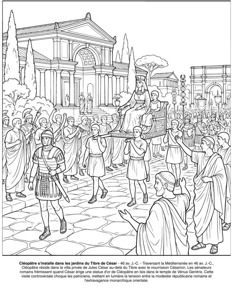 Cleopatre: le Livre de Coloriage
