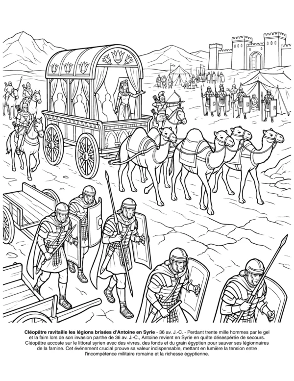 Page 30 du livre de coloriage Cleopatre