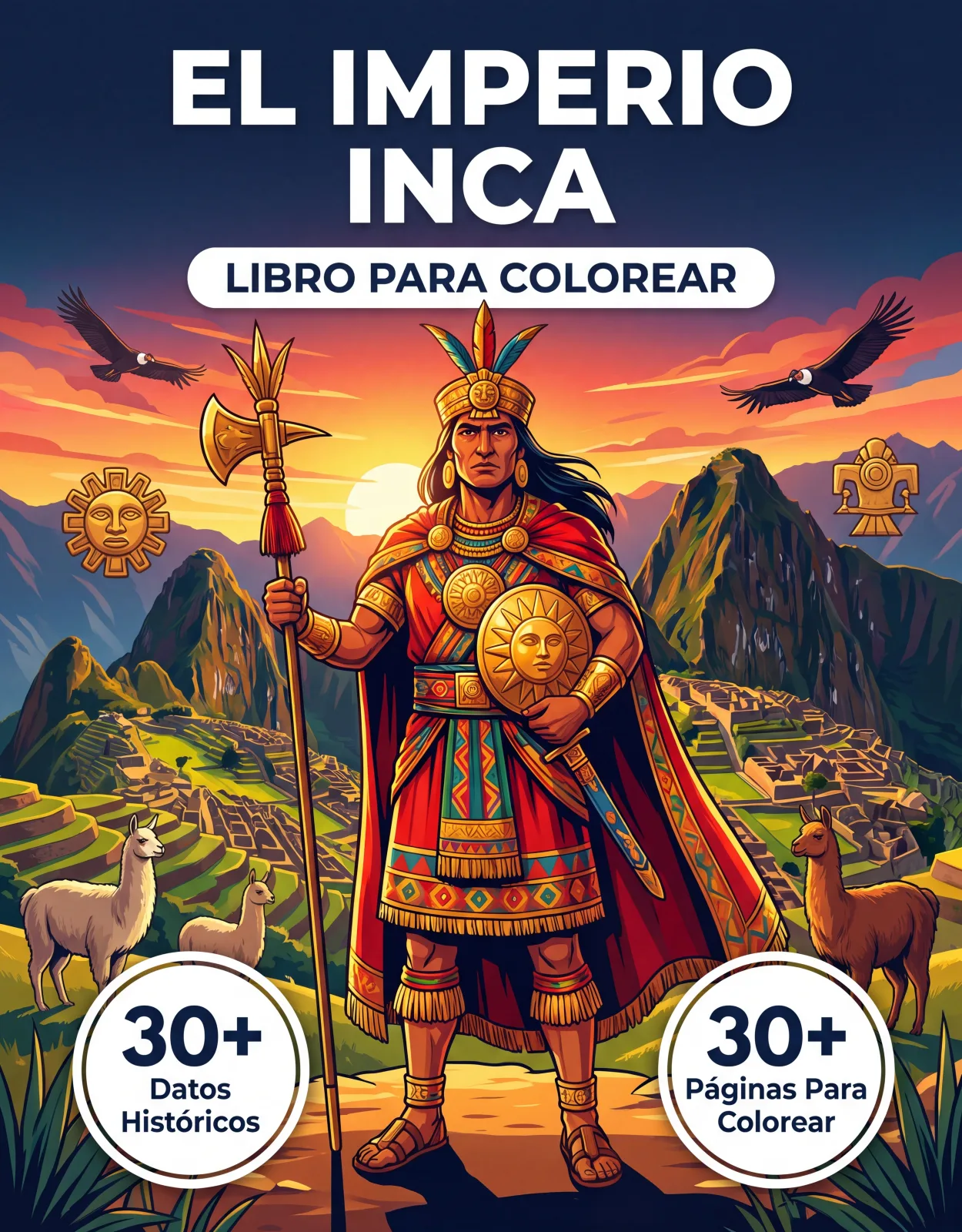 El Imperio Incas: el Libro de Colorear
