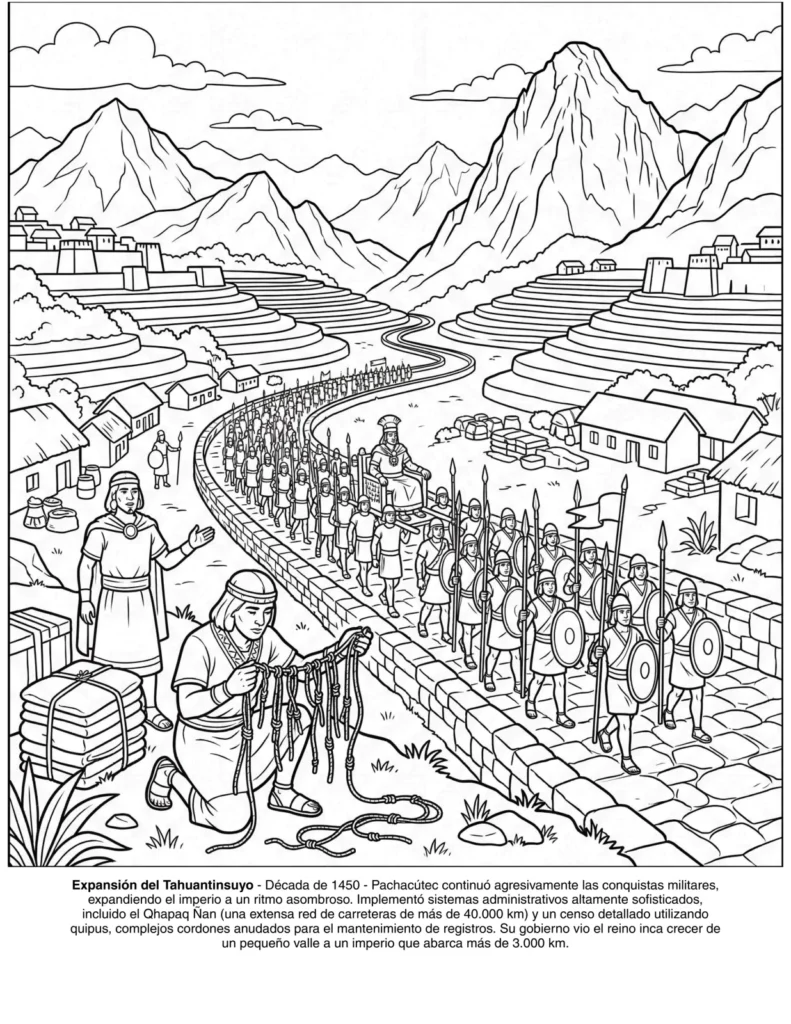 El Imperio Incas: el Libro de Colorear coloring page preview