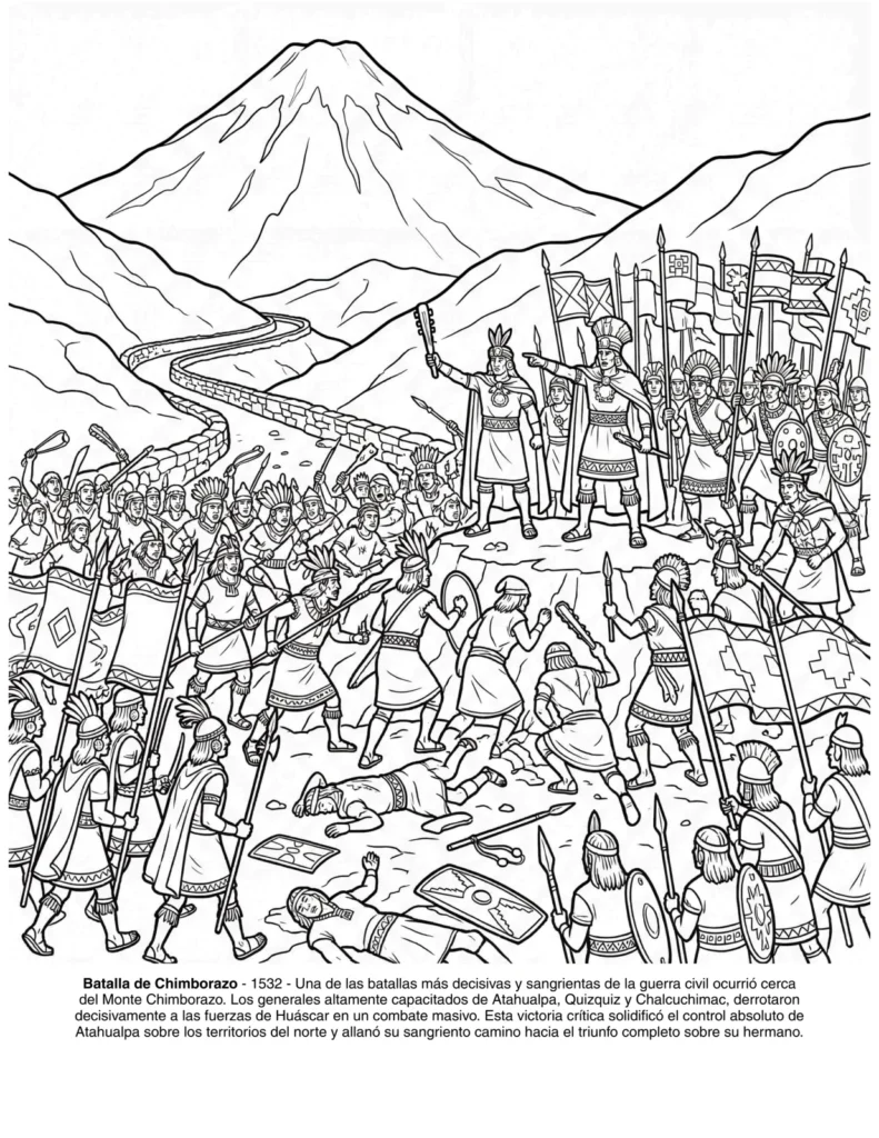 El Imperio Incas: el Libro de Colorear coloring page preview