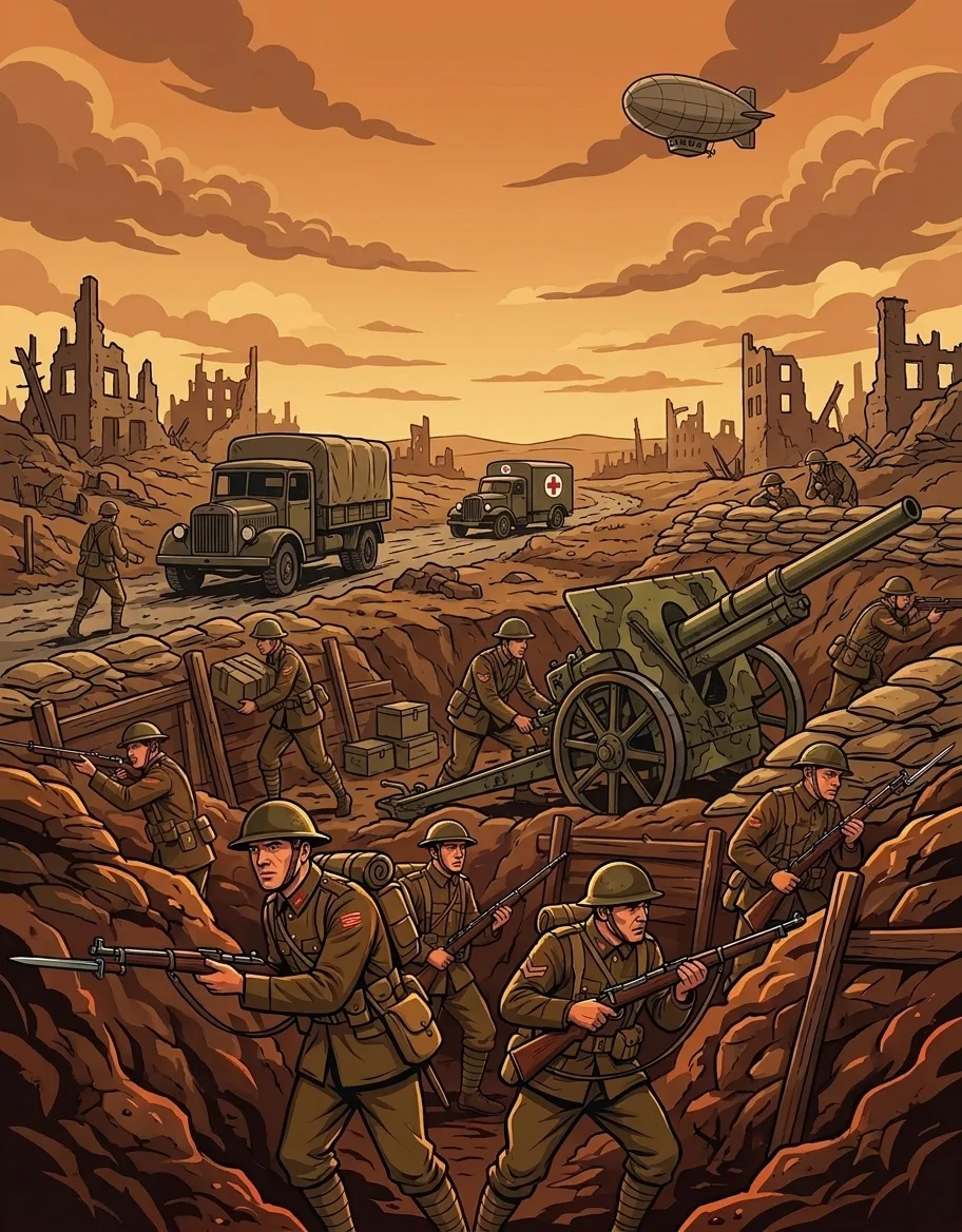 First World War: the Coloring Book