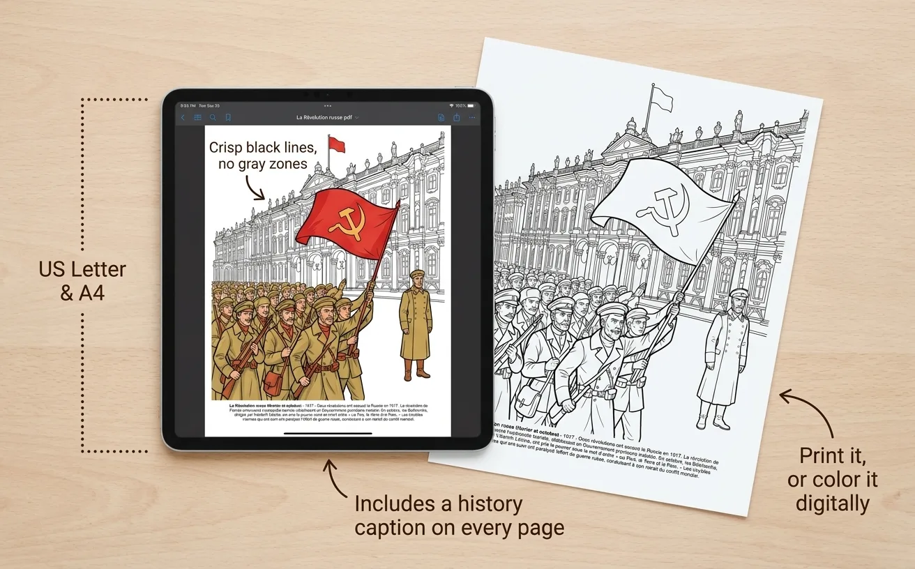 First World War: the Coloring Book — Digital PDF
