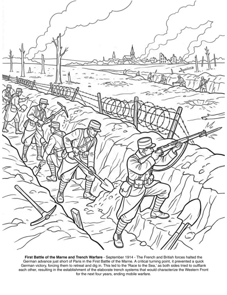First World War: the Coloring Book coloring page preview