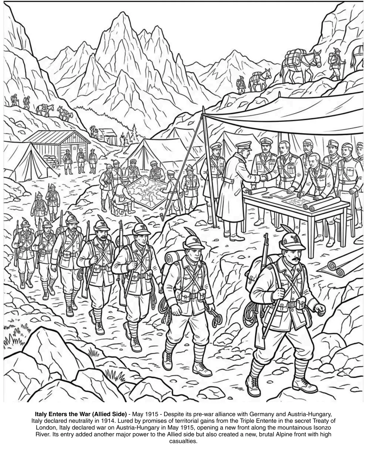 First World War: the Coloring Book