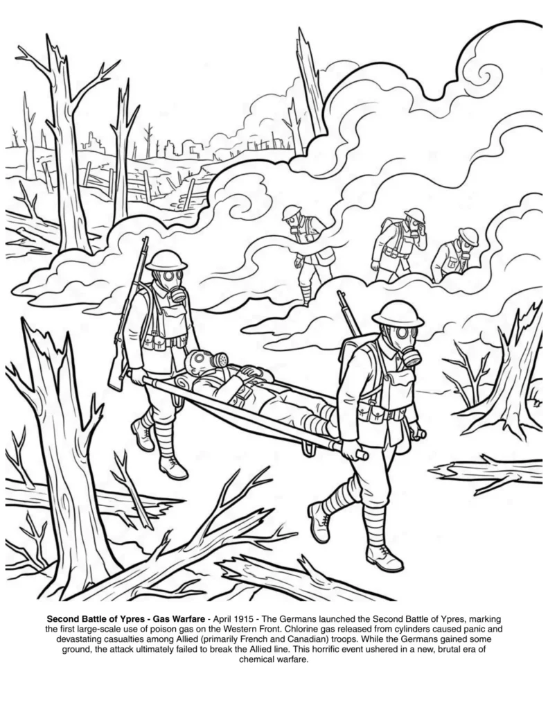 First World War: the Coloring Book coloring page preview
