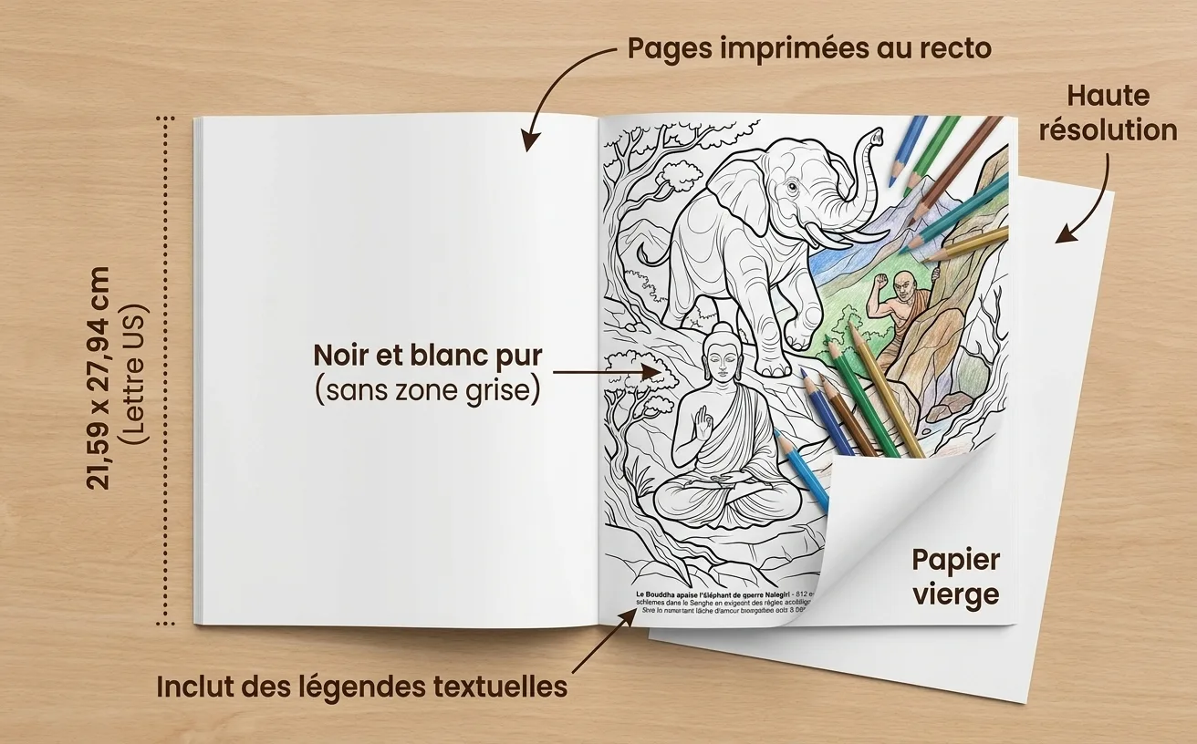 Gautama Bouddha: le Livre de Coloriage — Livre broché imprimé