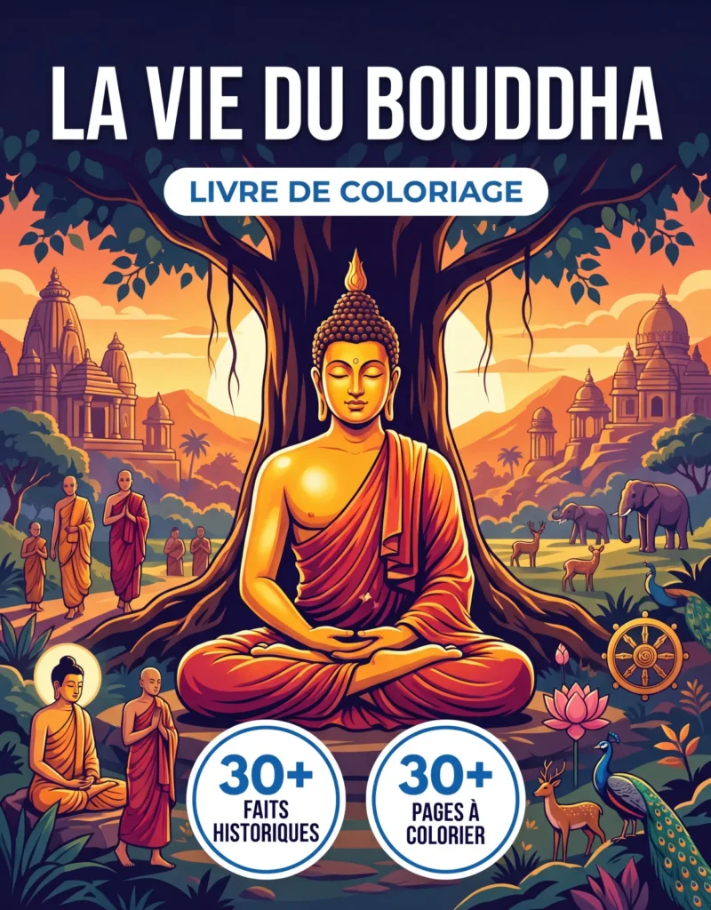 Gautama Bouddha: le Livre de Coloriage