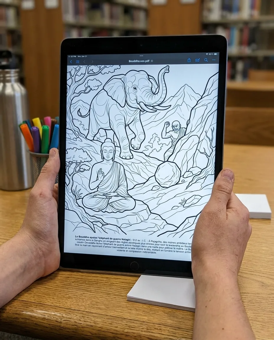 Gautama Buddha: the Coloring Book