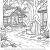 Gautama Buddha — preview (en) Page 16 of the Gautama Buddha coloring book
