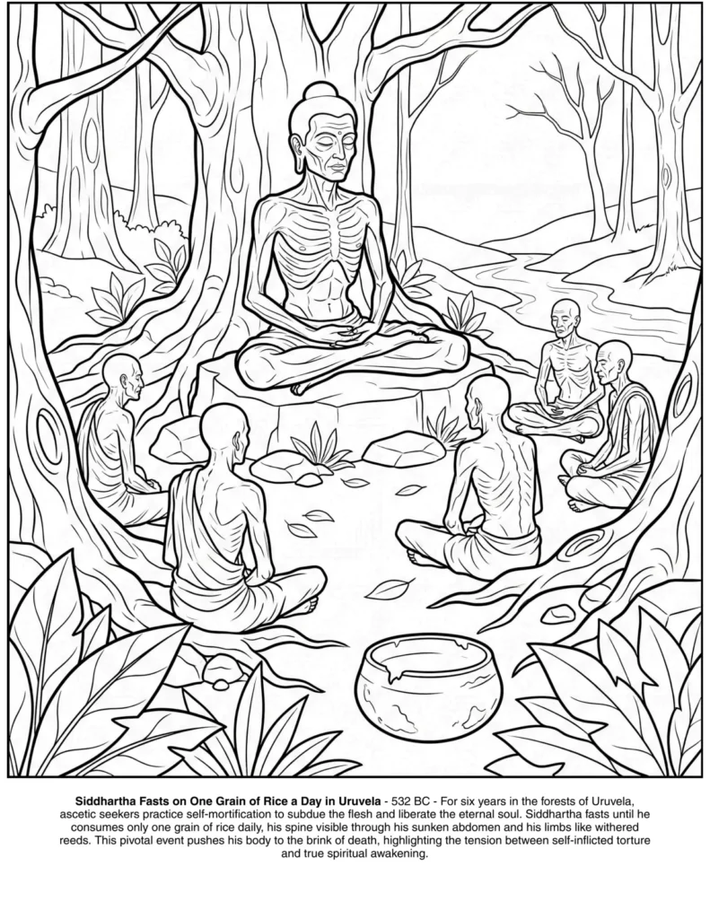 Gautama Buddha: the Coloring Book coloring page preview