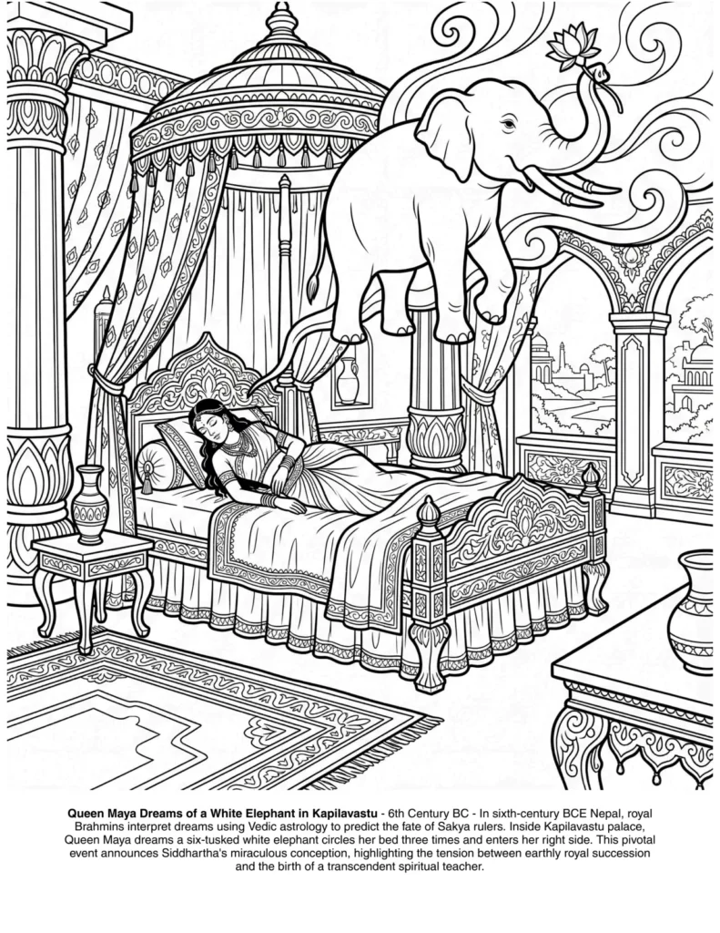 Gautama Buddha: the Coloring Book coloring page preview