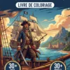 Couverture du livre de coloriage Histoire des Pirates