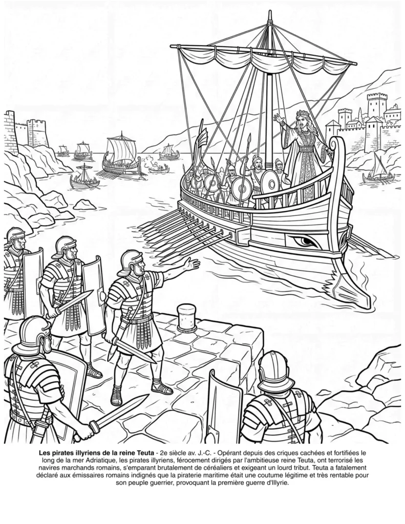 Histoire des Pirates: le Livre de Coloriage coloring page preview