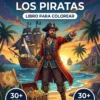 Portada del libro de colorear Historia de los Piratas
