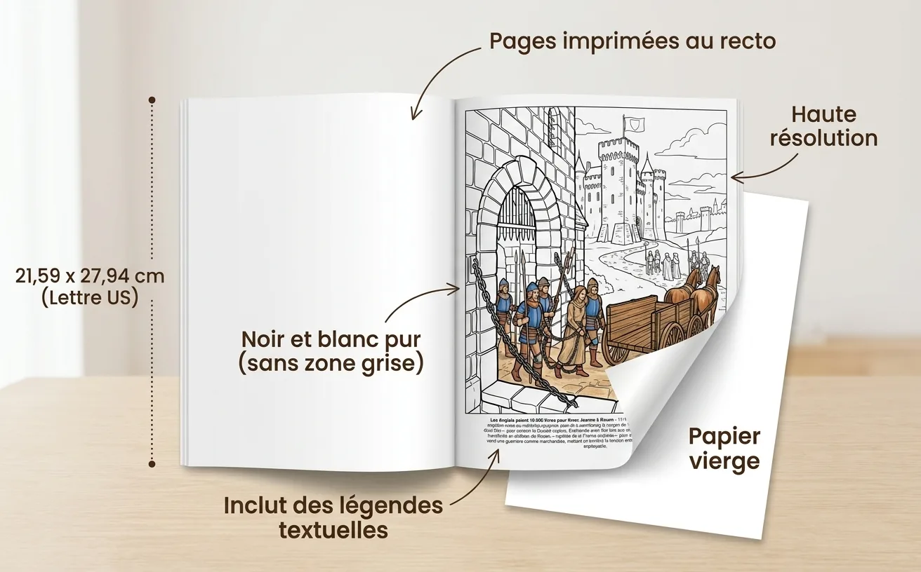 Jeanne d'Arc: le Livre de Coloriage — Livre broché imprimé