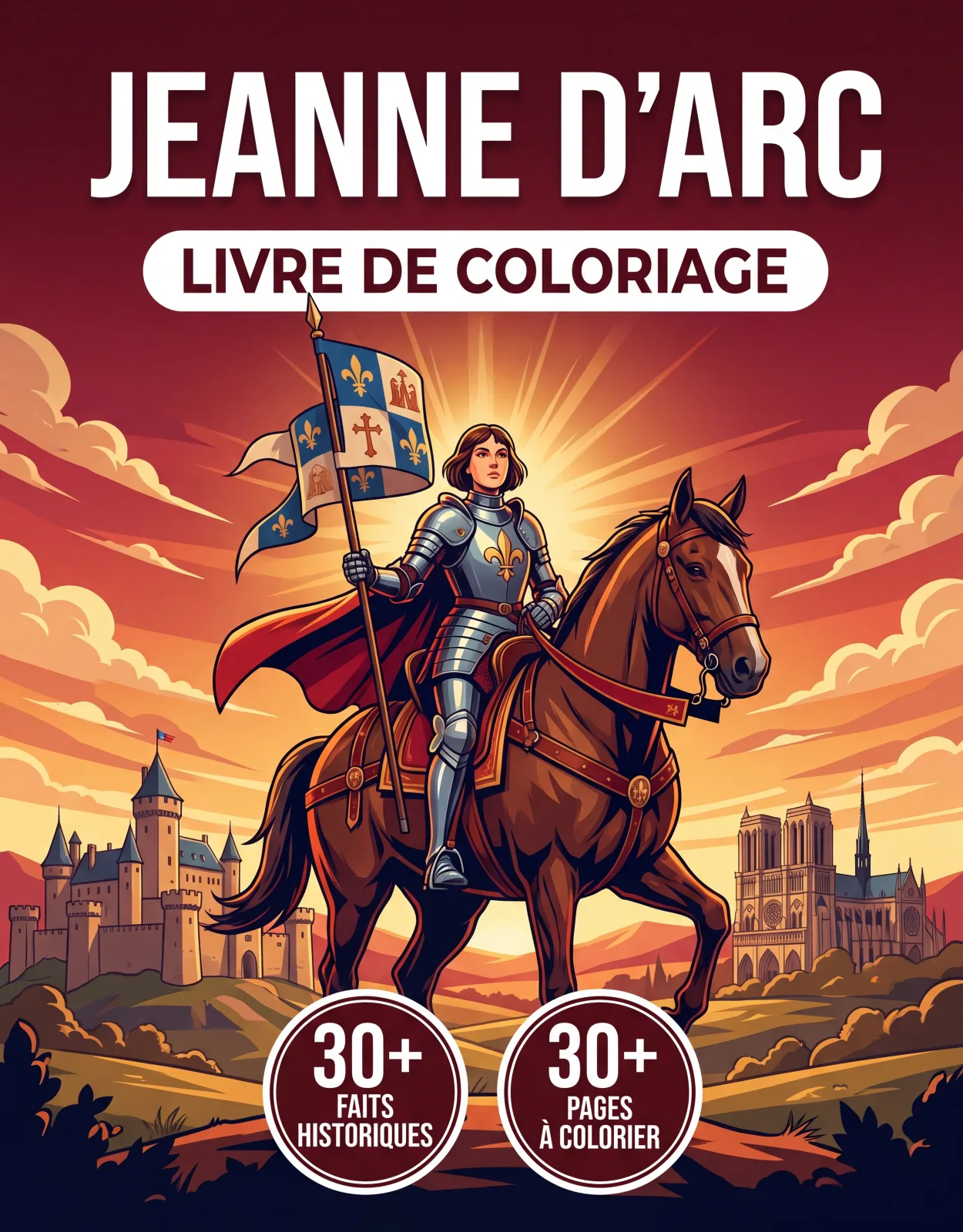 Jeanne d'Arc: le Livre de Coloriage