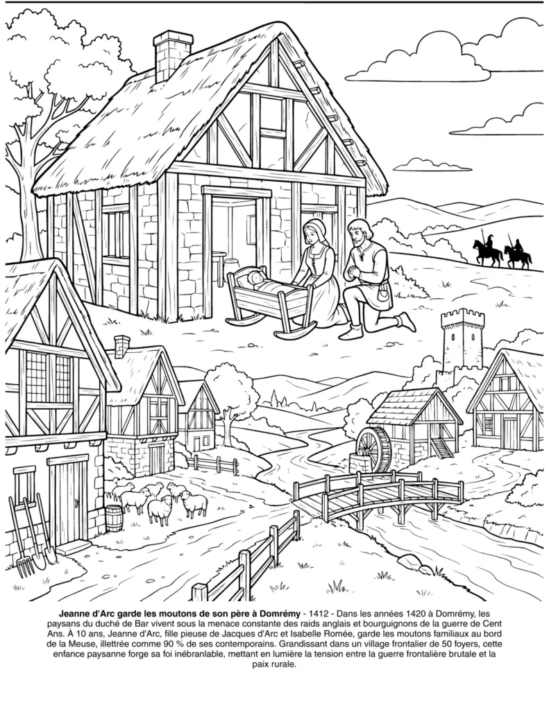 Jeanne d'Arc: le Livre de Coloriage coloring page preview