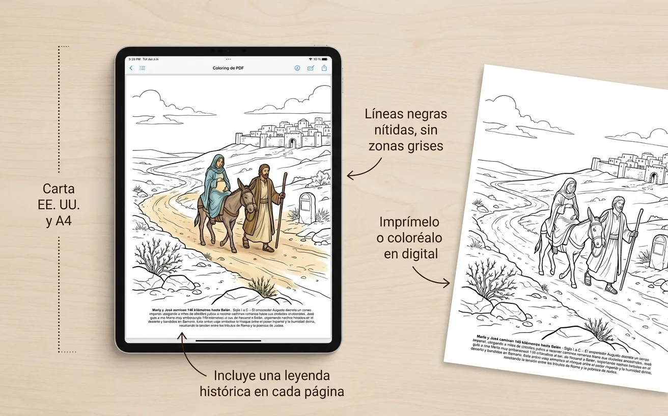 Jesucristo: el Libro de Colorear — PDF digital