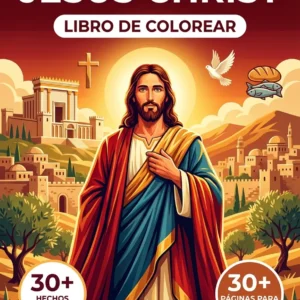 Portada del libro de colorear Jesucristo