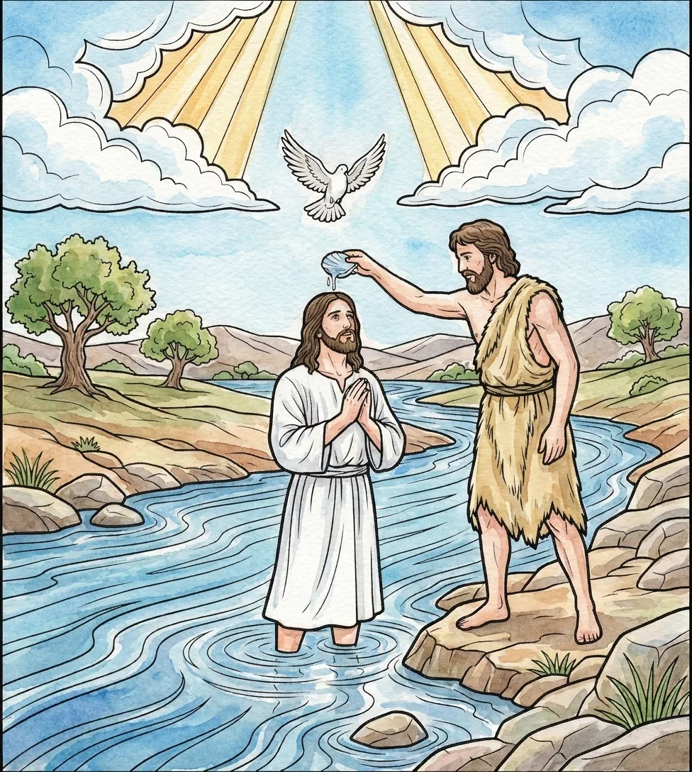 Watercolor Painting — Jesus Christ: the Coloring Book