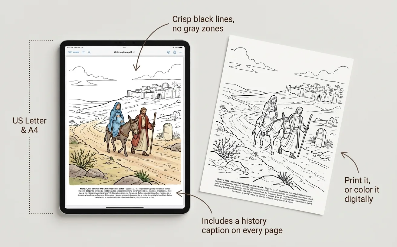 Jesus Christ: the Coloring Book — Digital PDF
