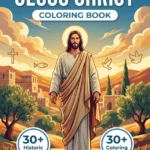 Jesus Christ coloring book front cover